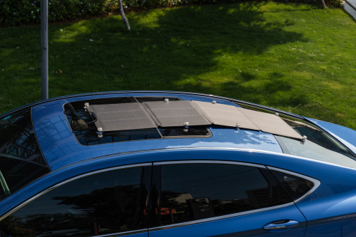 EcoFlow Suction Cups in use on a car roof