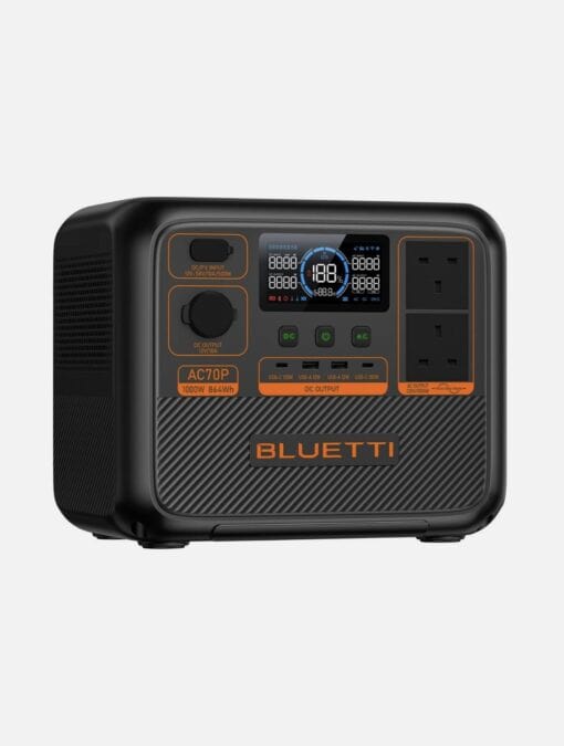 High-performance portable power station with digital display, multiple outlets, USB ports, ideal for off-grid living and outdoor adventures.