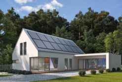 EcoFlow 175W TOPCon Rigid Solar Panel on a House