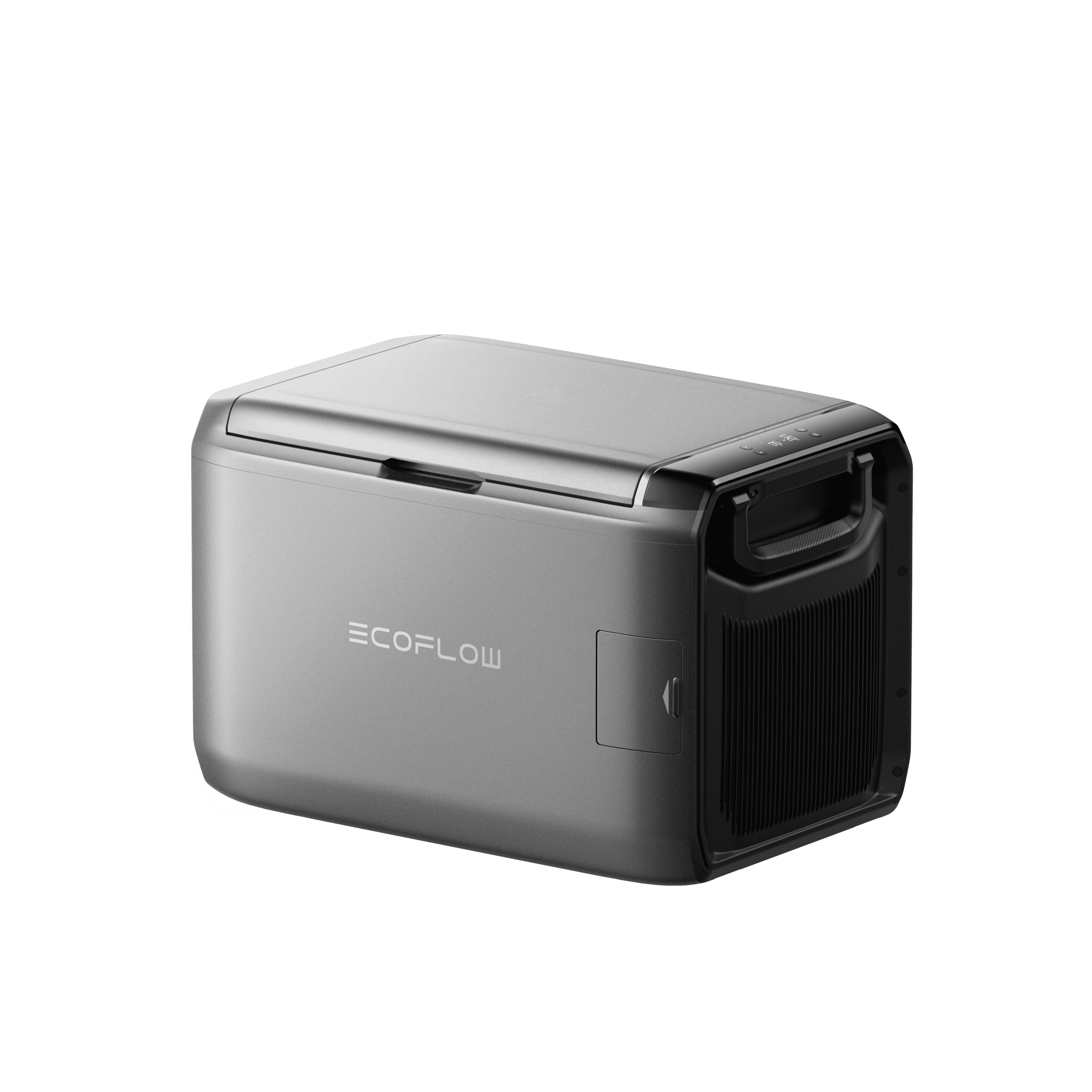 EcoFlow portable solar fridge for off-grid living, energy-efficient technology, compact and durable for outdoor adventures and sustainable off-grid solutions.