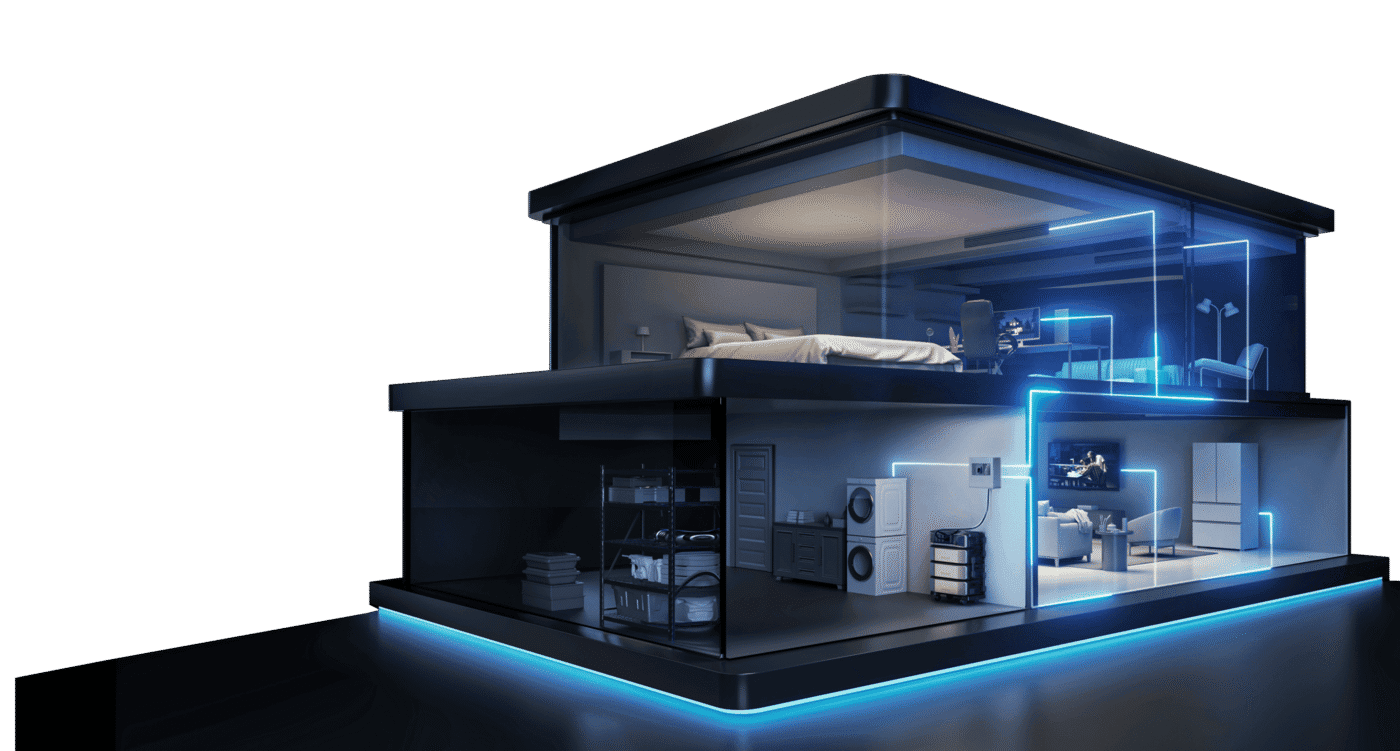 Sustainable off-grid tiny house with modern eco-friendly design, energy-efficient lighting, and innovative living spaces for off grid living.