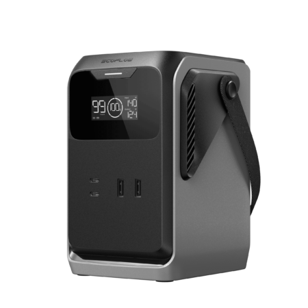 EcoFlow Trail 200DC portable power station side angle profile white background