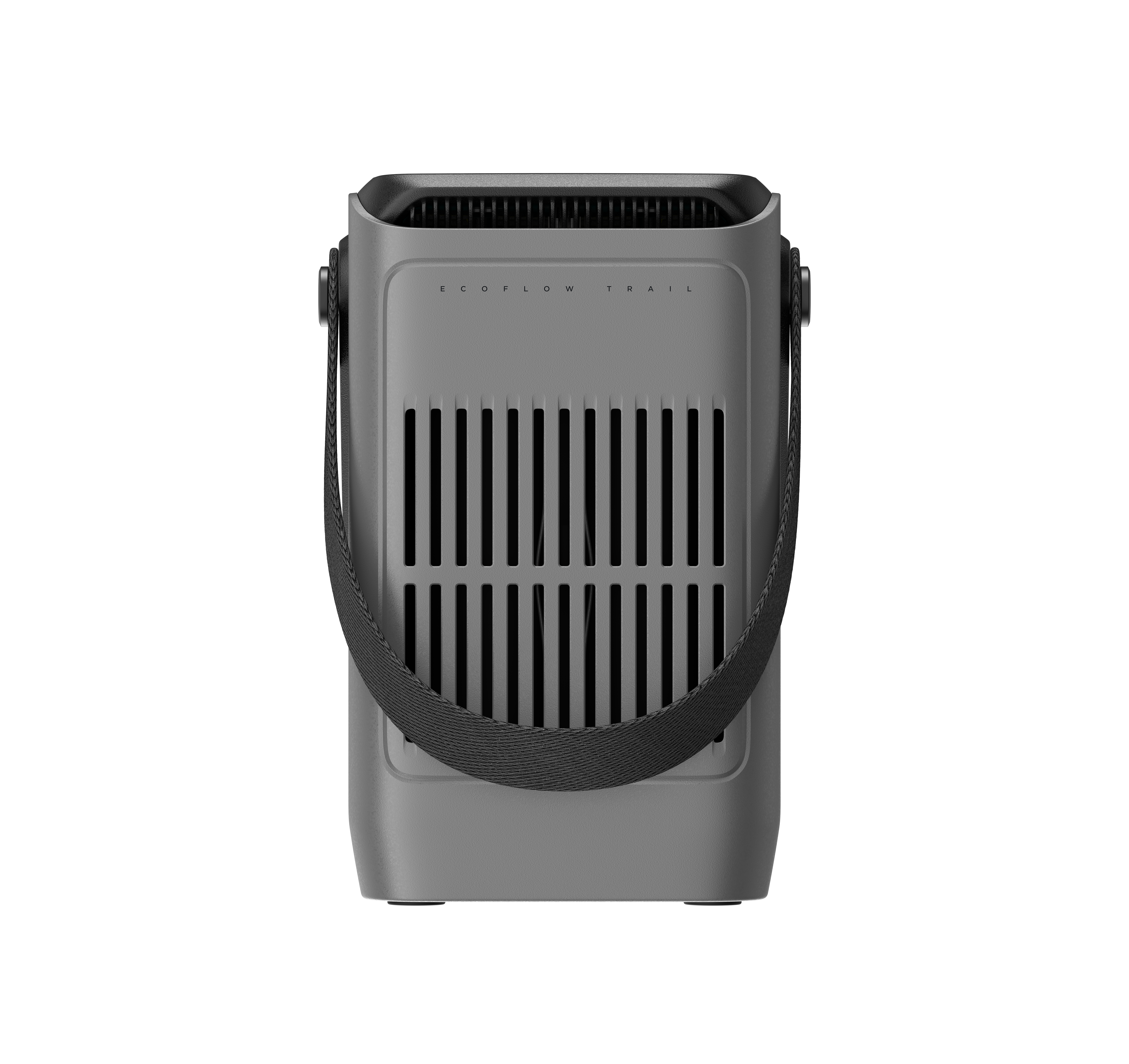 EcoFlow Trail 200DC rear view showing USB-C input and cooling vents