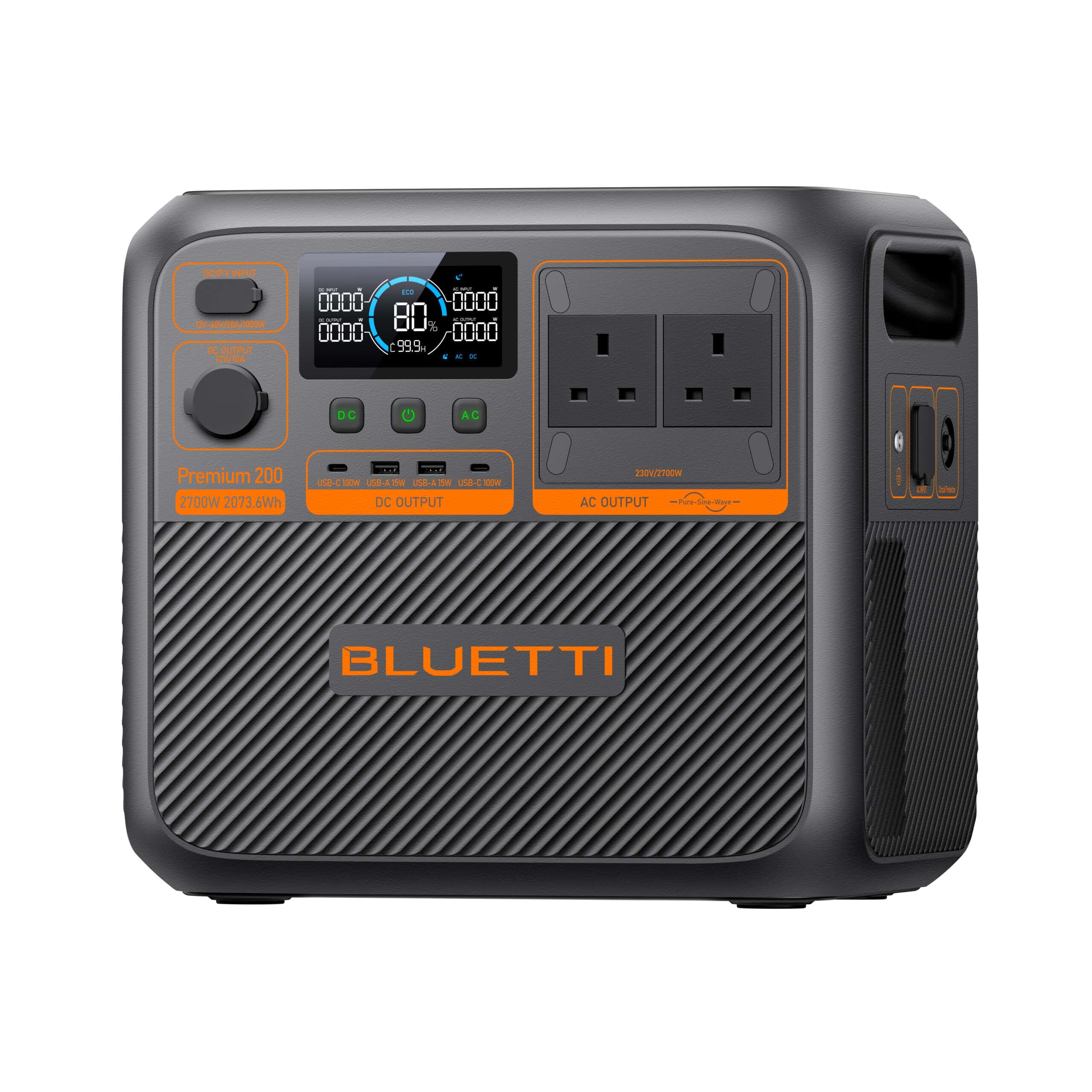 Bluetti Premium 200 V2 – front right angle