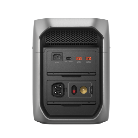 EcoFlow DELTA 3 Max Plus rear view showing charging ports Ireland